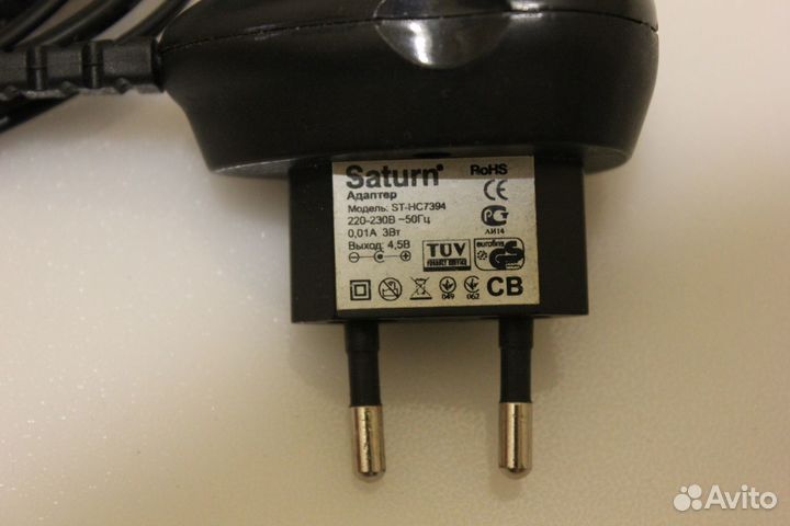 Оригинальное зарядное Saturn ST-HC7394 4.5V