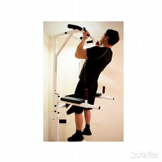 Турник Напольный 3в1 брусья и пресс 200 кг жёлтый