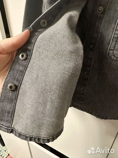 Джинсовая куртка-рубашка 80р