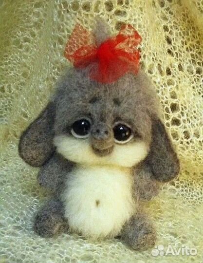 Валяный детский слоник ручной работы