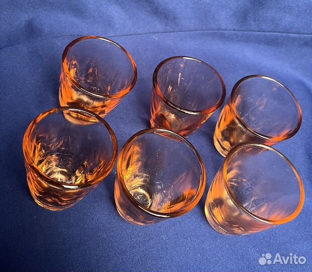 Стопки цветное стекло СССР