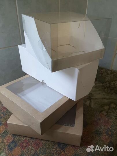 Упаковка из-под тортов,капкейков,пряников