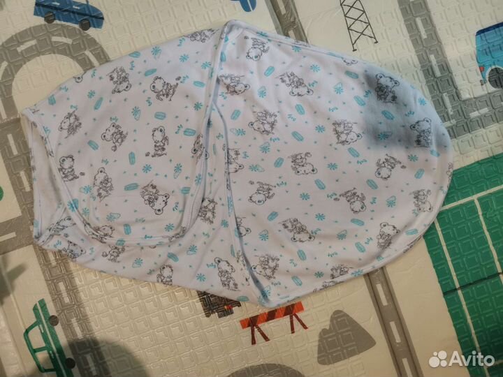 Пеленка кокон на липучках и спальный мешок