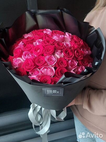 Розы букет роз оптом 51 роза