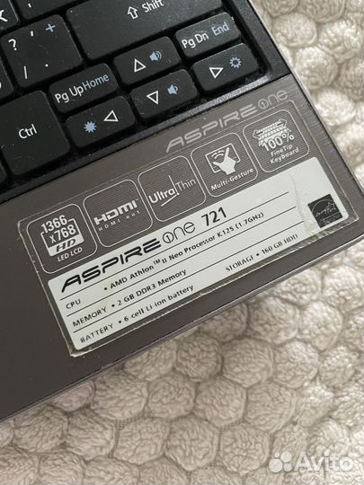 Acer aspire one 721 128ki