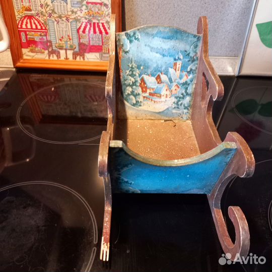 Сани,дерево,декупаж 251412см