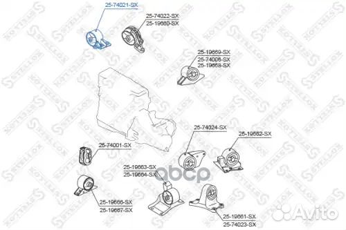 Подушка двс правая Nissan Primera P11 2.0/2.0D