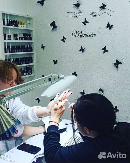 Обучение наращивание ресниц и наращиванию ногтей