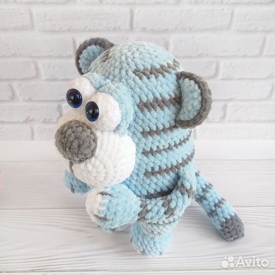 Вязаные игрушки ручной работы Тигруля