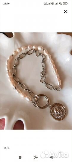 Чокер колье жемчуг