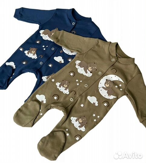 Слипы, боди для детей от 3 до 9 месяцев