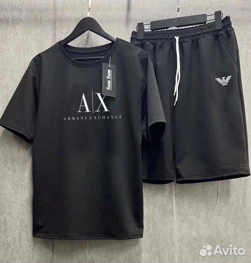 Костюм шорты и футболка Armani Exchange