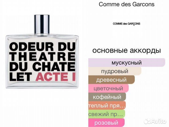 Comme des Garcons отливанты 5 мл