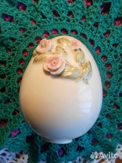 Фарфоровое яйцо пасхальное ручная роспись