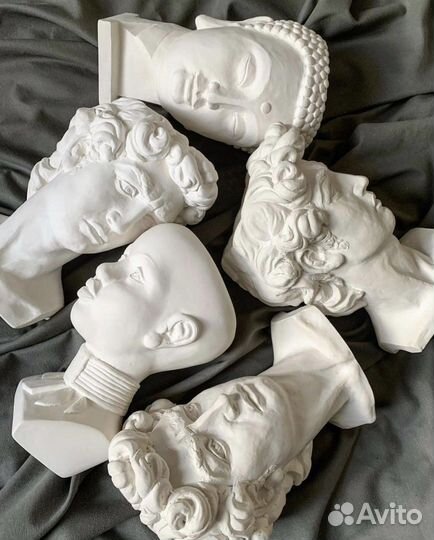 Гипсовые фигуры кашпо