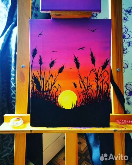 Пейзаж картина маслом