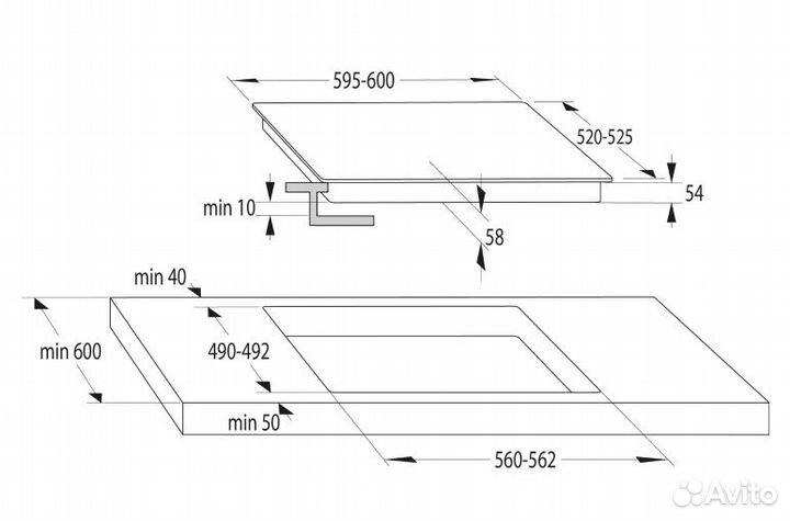 Встраиваемая индукционная панель Hisense HI6401BSC