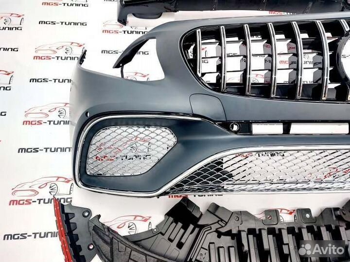 Бампер S65 рест+диффузор и насадки S-coupe C217