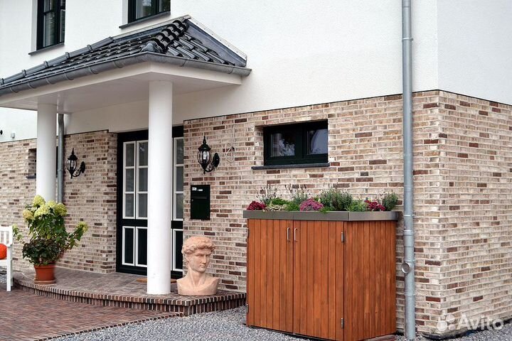 Фасадная панель.Гибкий Клинкер на сетке