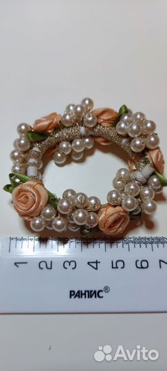 Резинка для волос нежность с розами