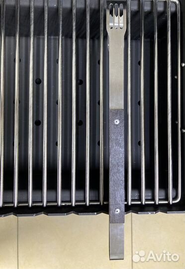 Щипцы для барбекю с деревянной ручкой малые