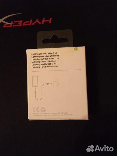 Apple usb lightning 1m,оригинал,новый