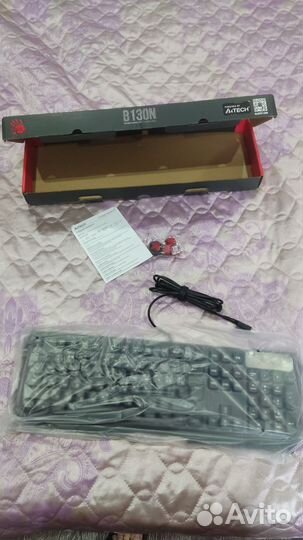 Игровая клавиатура с подсветкой A4tech Blood b130n