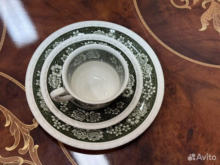 Чайная тройка зеленая rusticana villeroy boch