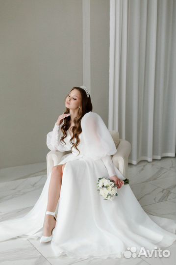 Свадебное платье 44 46 новое