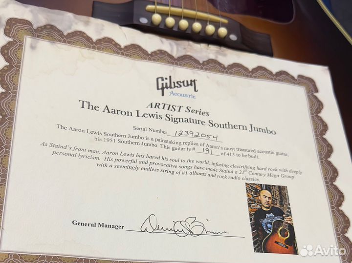 Гитара gibson 1951 Aaron Lewis