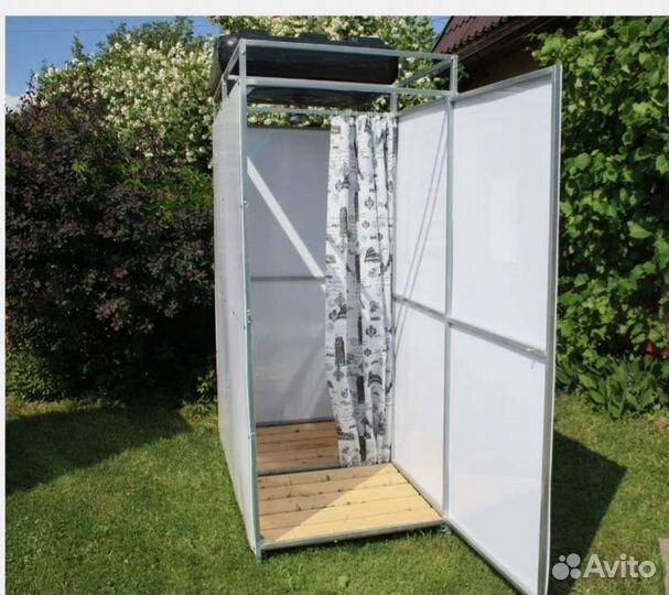 Летний душ для дачи из поликарбоната