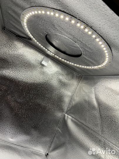 Фотобокс 40 см с регулировкой подсветки и 3 фонами