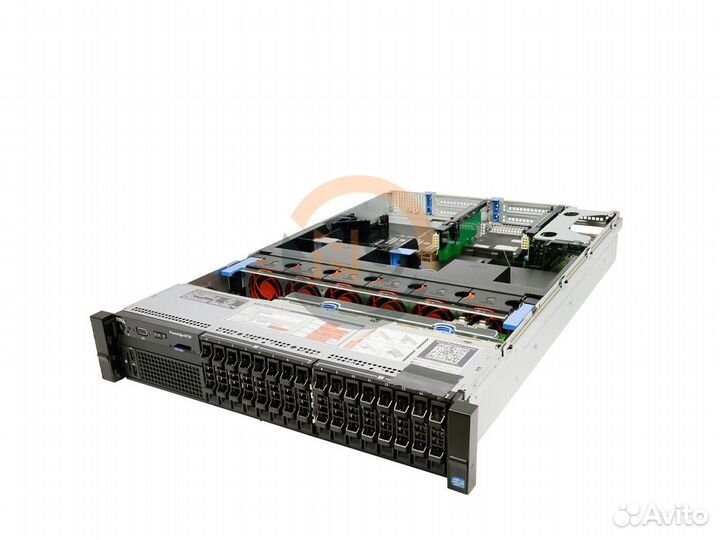 Сервер dell R720 16SFF 2x E5-2670 64GB 750W