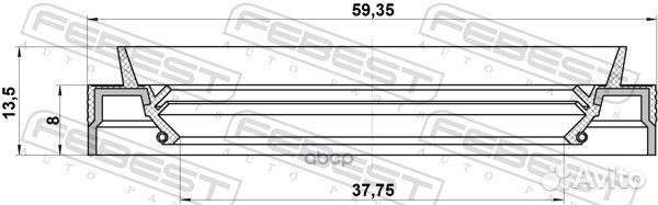 95JES-39590913X сальник привода 39x59x8/13.5