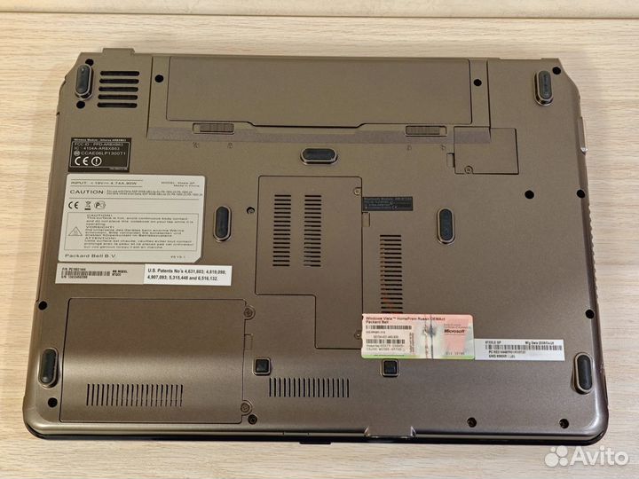 Ноутбук Packard Bell на запчасти