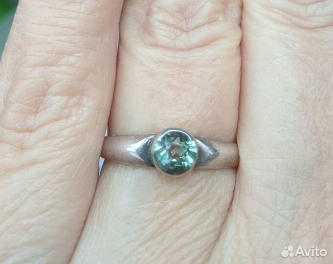 Кольцо и серьги с александритами серебро 875