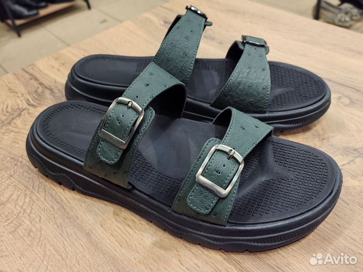 Тапки шлёпанцы мужские из страуса, 42 размер