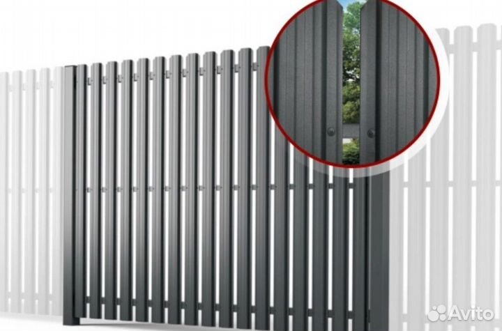 Горизонтальный штакетник