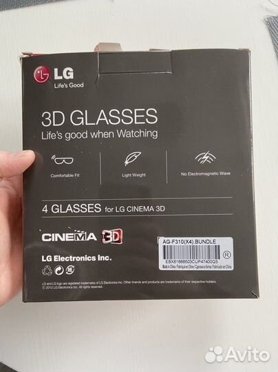 Очки 3 d LG
