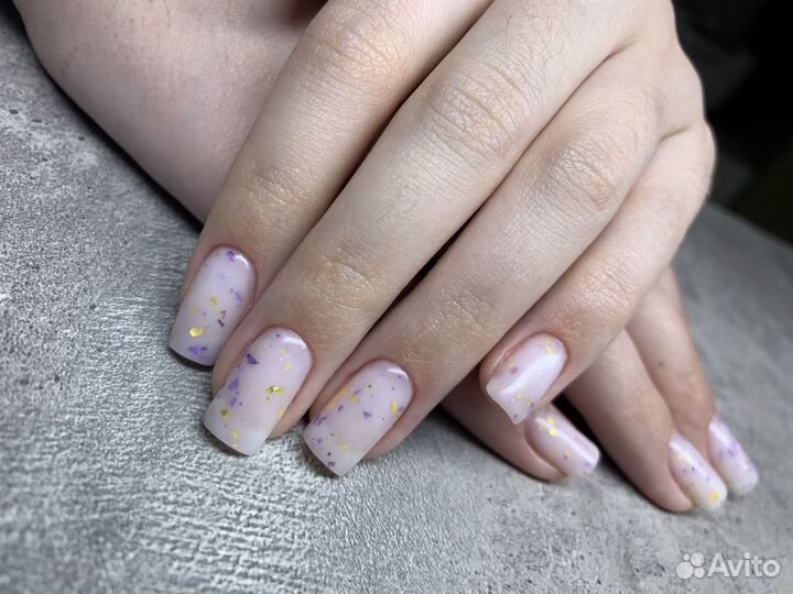 Маникюр/гель лак/укрепление гелем