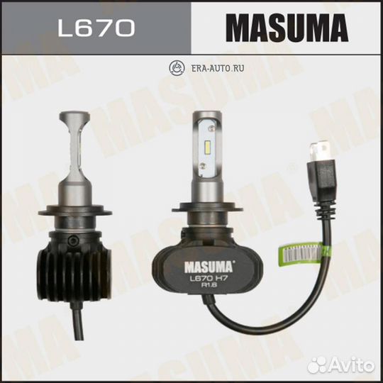 Masuma L670 Лампы светодиодные LED H7 6000K 4000Lm