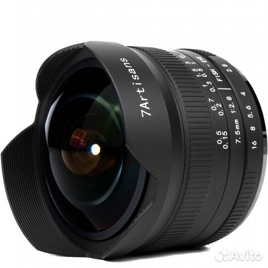 Объектив 7Artisans 7.5mm F2.8 II Fisheye EF-M