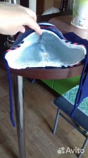 Шапка и шарф зимние на мальчика 1-2 года