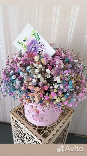 Букет из гипсофилы цветы