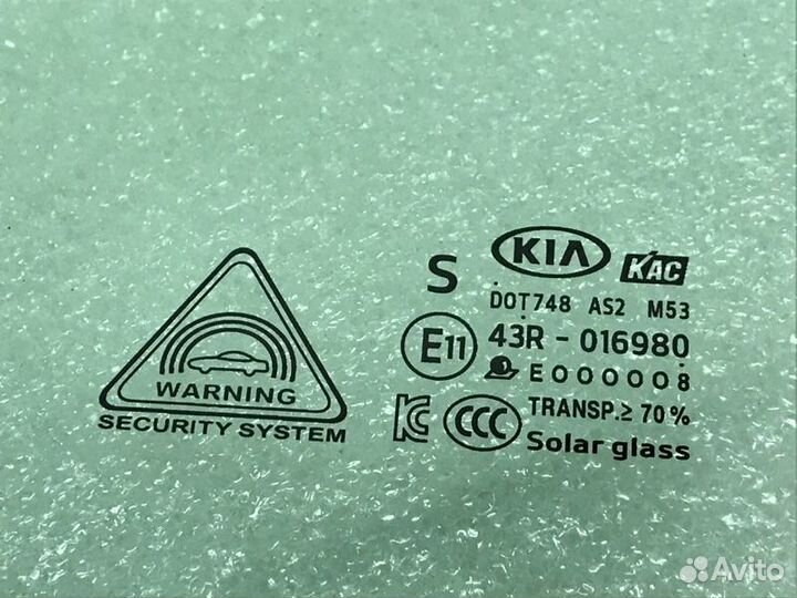 Стекло двери переднее левое Kia K5 DL3 G4NA 2021