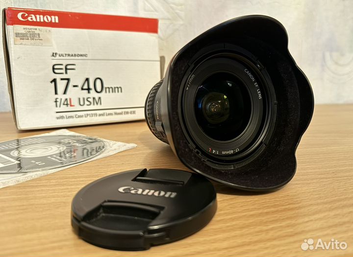 Объектив canon EF 17-40mm f 4L