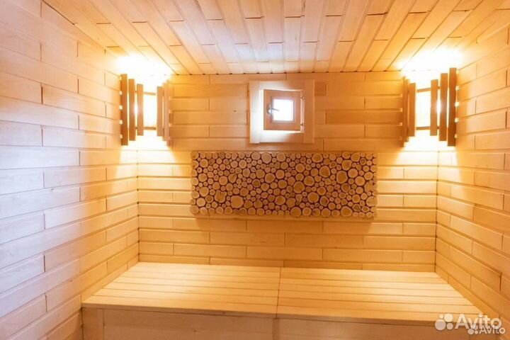 Баня 6х5 двухмодульная Скандинавия BY-9882