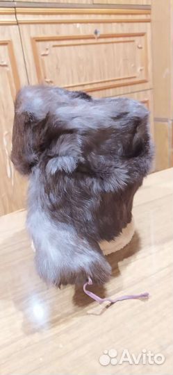 Мужская зимняя шапка из кролика