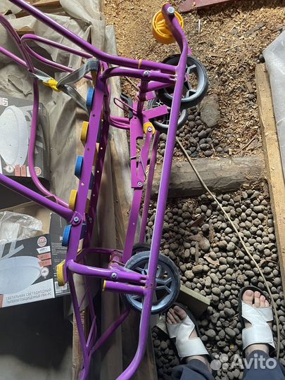 Детские санки с колесами,легкие и удобные