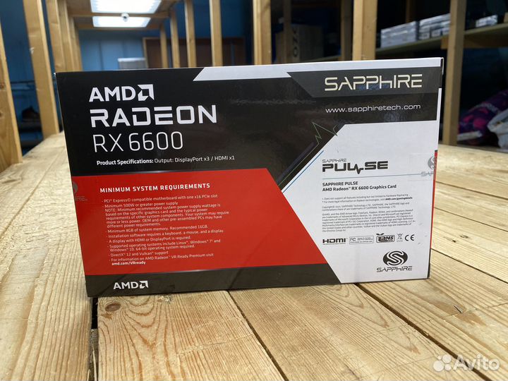 Новые видеокарты Sapphire RX 6600 pulse